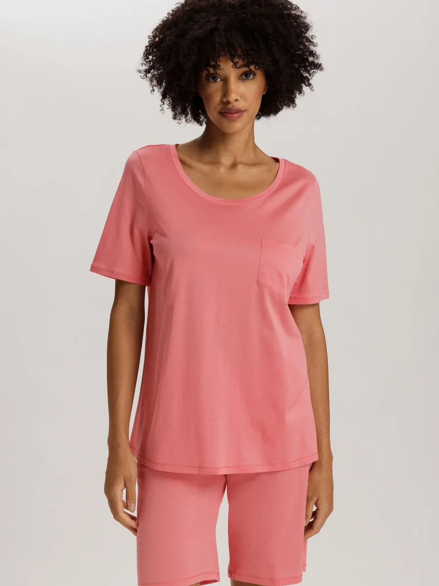 HANRO Damen Pyjama Cotton Deluxe Kurz – Bild 4