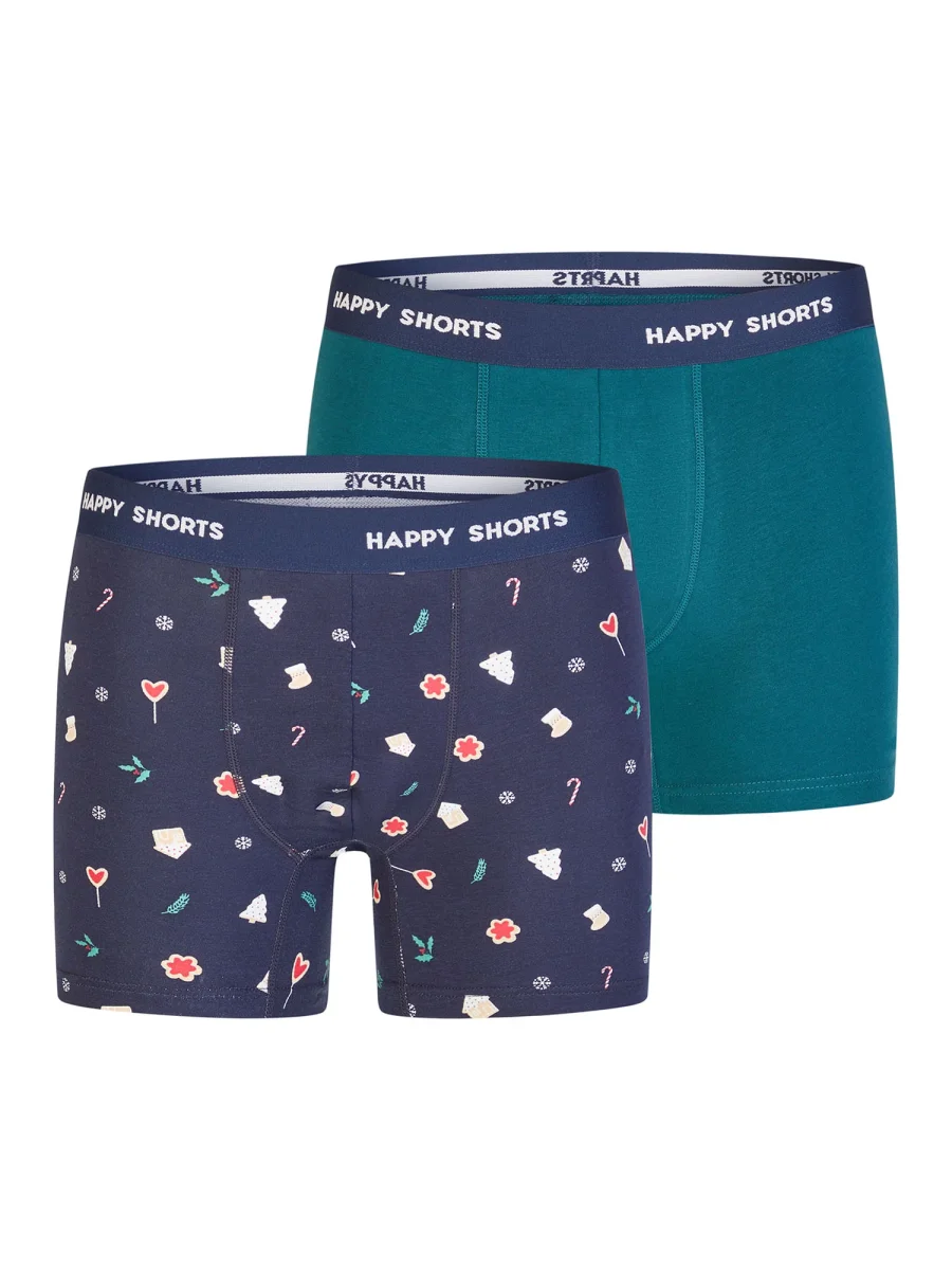 Happy Shorts Herren Boxershorts Christmas 2er Pack – Bild 6