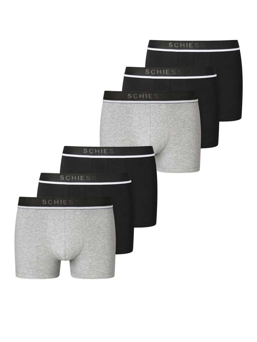 SCHIESSER Herren Trunks 95/5 Organic Cotton 6er Pack